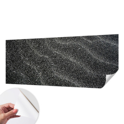 Removable wall mural with a sand waves design