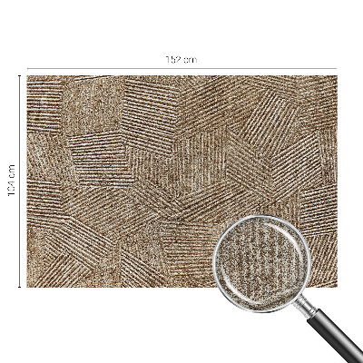 Peel and stick wall mural for kids' room featuring a structural line pattern