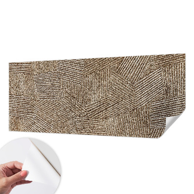 Peel and stick wall mural for kids' room featuring a structural line pattern