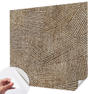 Peel and stick wall mural for kids' room featuring a structural line pattern