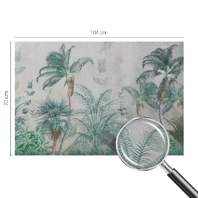 Peel and stick wall mural for bedroom Exotic oasis