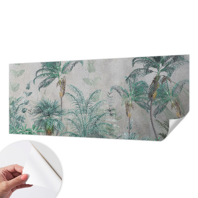 Peel and stick wall mural for bedroom Exotic oasis