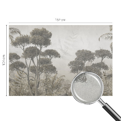 3D photo wallpaper mural with a tropical jungle design