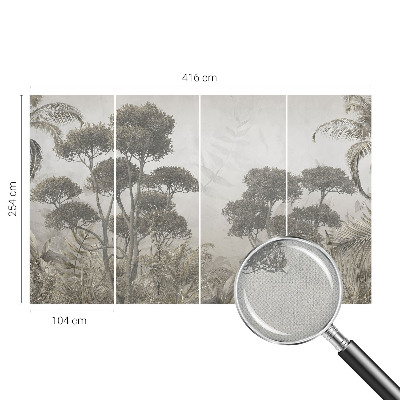 3D photo wallpaper mural Tropical jungle