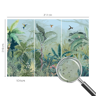 Self-adhesive wall mural Tropical nature