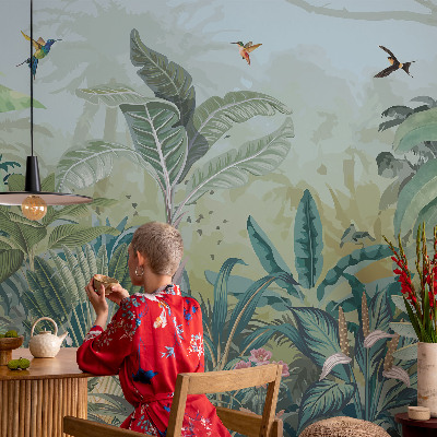 Self-adhesive wall mural Tropical nature