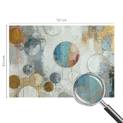 Stick-on wall mural Geometric circles