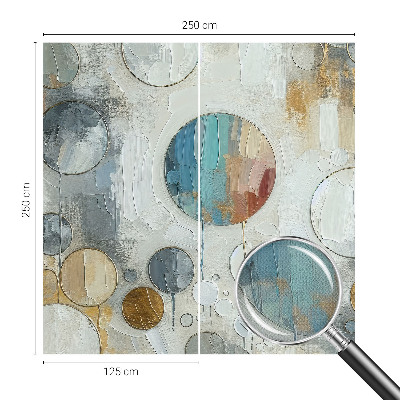 Stick-on wall mural Geometric circles