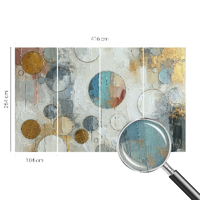 Stick-on wall mural Geometric circles