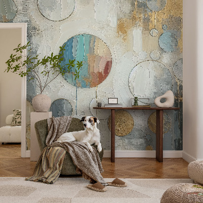 Stick-on wall mural Geometric circles