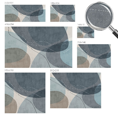 Peel and stick wall mural for kids' room Modern abstraction