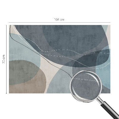 Peel and stick wall mural for kids' room with a modern abstract design