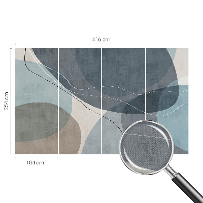 Peel and stick wall mural for kids' room Modern abstraction