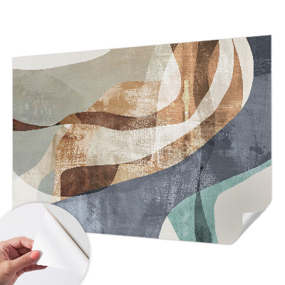 3D photo wallpaper mural with an abstract composition