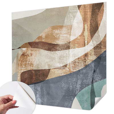 3D photo wallpaper mural with an abstract composition