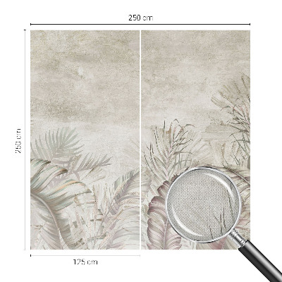 Baby room wall mural Decorative leaves