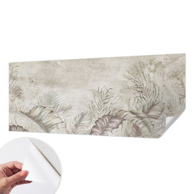 Baby room wall mural Decorative leaves