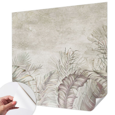 Baby room wall mural Decorative leaves