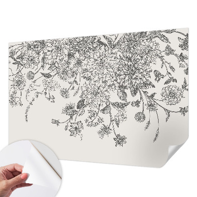 Peel and stick wall mural Floral pattern