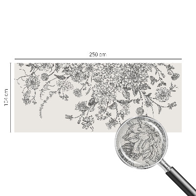 Peel and stick wall mural Floral pattern
