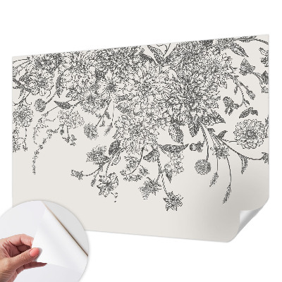 Peel and stick wall mural Floral pattern