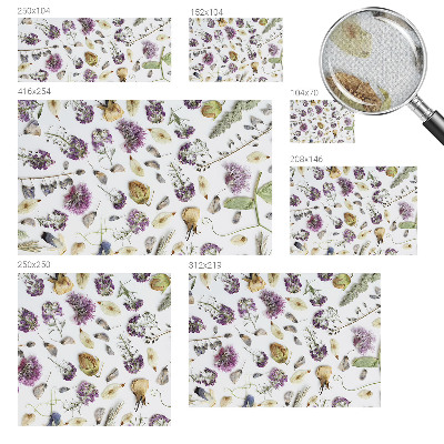 Peel and stick wallpaper mural Dried flowers