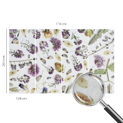 Peel and stick wallpaper mural Dried flowers