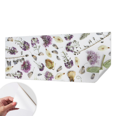 Peel and stick wallpaper mural Dried flowers