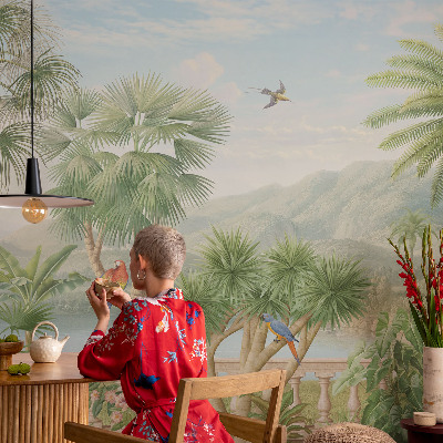 Self-adhesive wall mural Exotic landscape