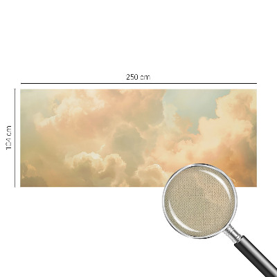 Self-adhesive photo wallpaper with an ethereal clouds design