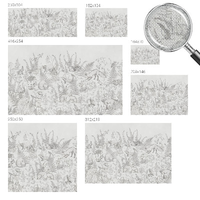 Stick-on wall mural Forest animals