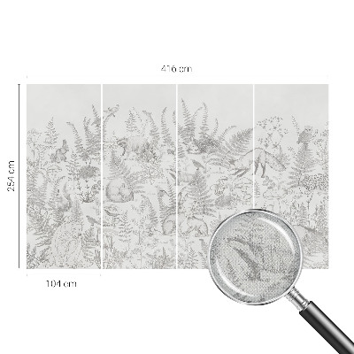 Stick-on wall mural Forest animals