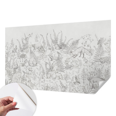 Stick-on wall mural Forest animals