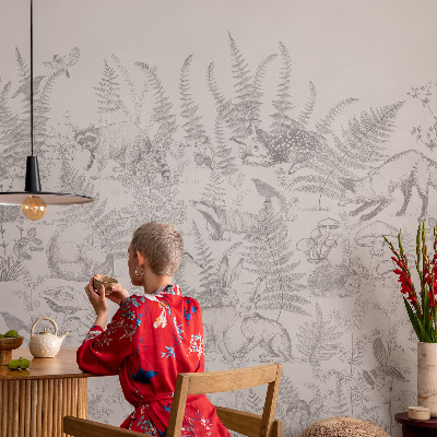 Stick-on wall mural Forest animals