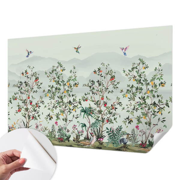 Removable wall mural Exotic trees