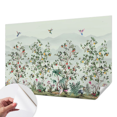 Removable wall mural Exotic trees