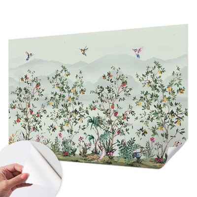 Removable wall mural Exotic trees