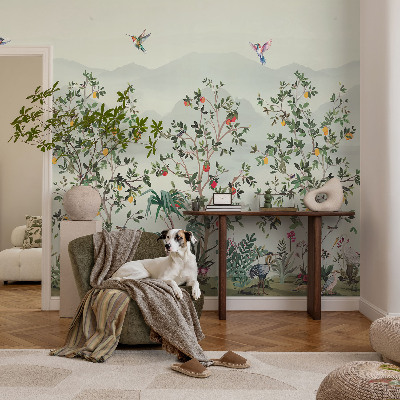 Removable wall mural Exotic trees