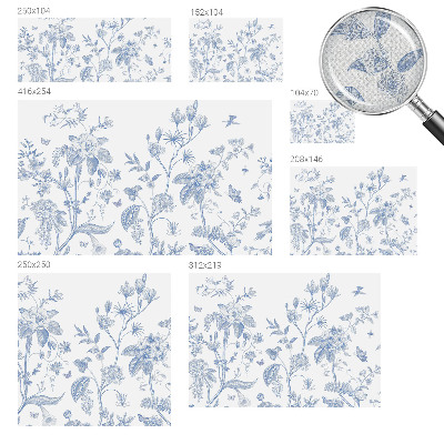 Removable wall mural wallpaper Floral pattern