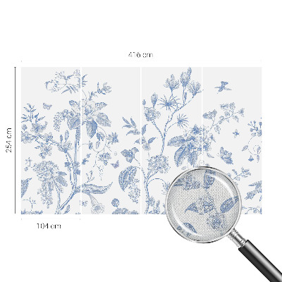 Removable wall mural wallpaper Floral pattern