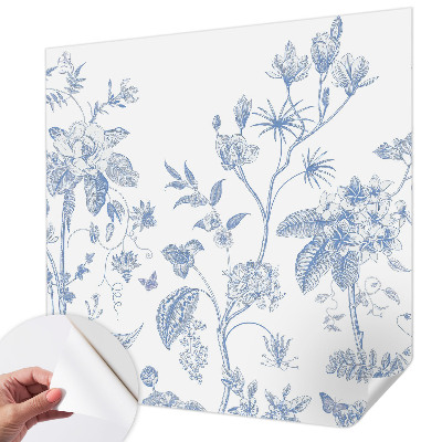 Removable wall mural wallpaper Floral pattern