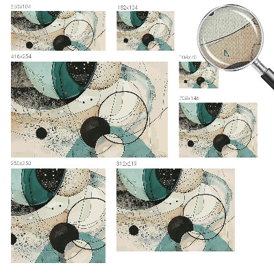 Peel and stick wall mural for kids' room Colorful circles