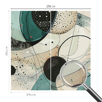 Peel and stick wall mural for kids' room Colorful circles