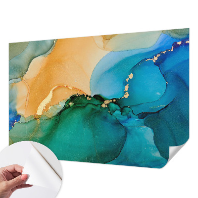 3D wall mural Colorful waves