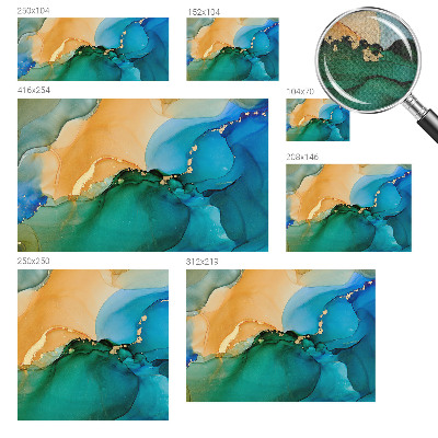 3D wall mural Colorful waves