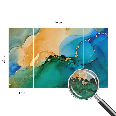 3D wall mural Colorful waves