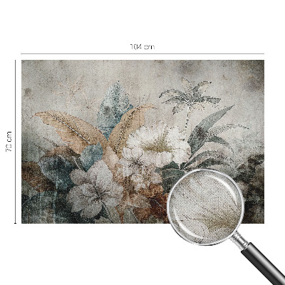 Peel and stick wall mural for living room with the Flower Dream design