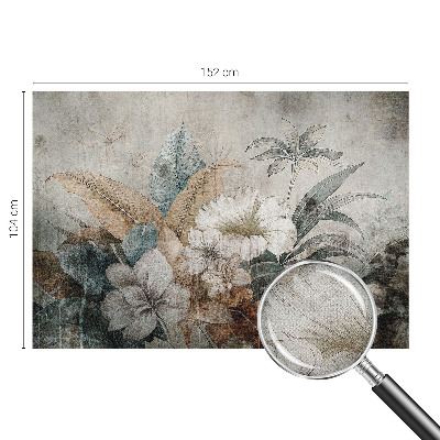 Peel and stick wall mural for living room with the Flower Dream design