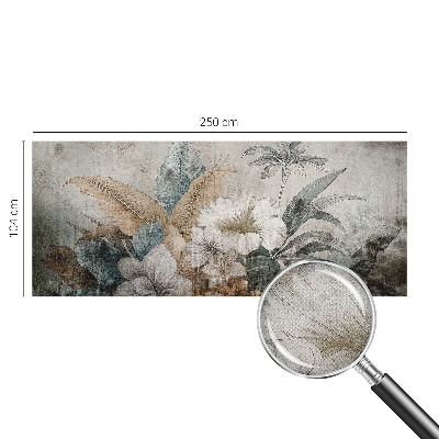 Peel and stick wall mural for living room Flower Dream