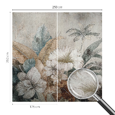 Peel and stick wall mural for living room with the Flower Dream design